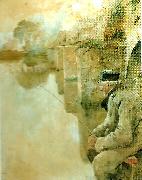 Carl Larsson fiskare fran grez -sur-loing Germany oil painting artist